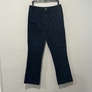 Veronica Beard Kimra Crop Denim Trouser Women’s 6 Blue High Rise Pants Stretch